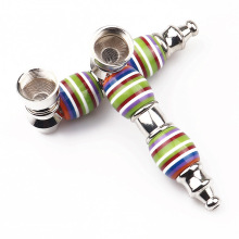 The new 85MM portable rainbow metal pipe comes with a bag of filter